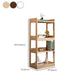 Contemporary Etagere VerticalBook Shelf Wood Open Bookshelf with Shelves