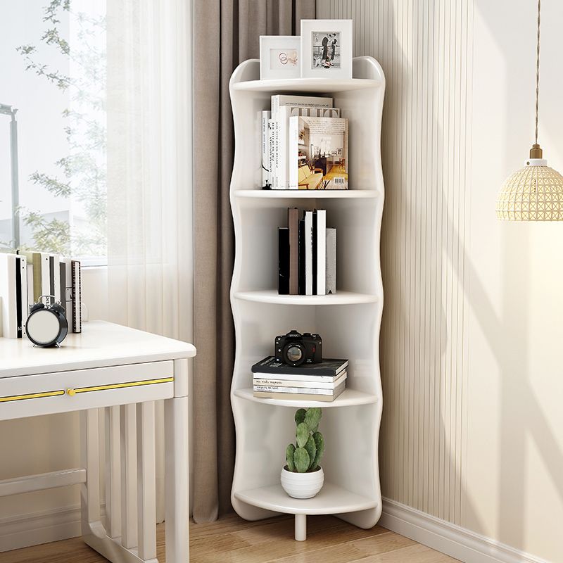 Coffre d'accent en bois massif à 5 niveaux coffre de rangement d'angle triangle de 63 "de haut