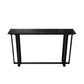 Rechthoek bar eettafel eigentijdse bar eettafel met bok in zwart