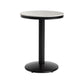 Industrial Gray Bar Table Faux Marble White 21.6" Round Top Bistro Table for Cafe Clearhalo 'Bar Furniture' 'Bar Tables' 'bar_tables' 'furn' 'furn_bar_tables' 'Furniture' 'furniture_bar_tables' 'Kitchen & Dining Furniture' 'kitchen&dining_furn' 'kitchen' 1200x1200_a404f46e-51a7-4643-80fa-3b01f6af7599