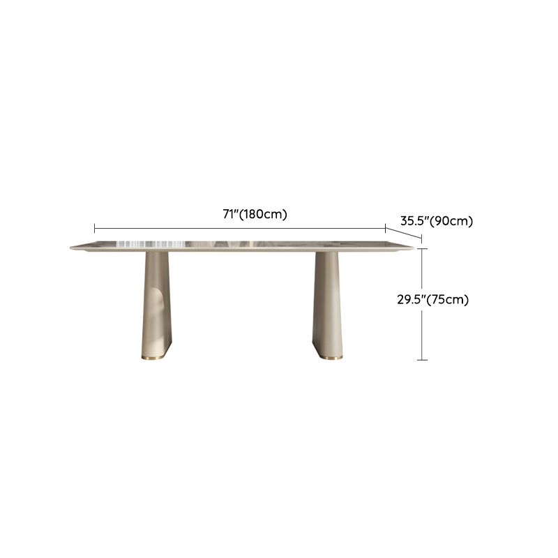 Nordic Style 1/4/5/7 Pieces Furniture Rectangle Stone Dining Table Set in White Clearhalo 'Dining Room Sets' 'Dining Tables & Seating' 'dining_room_set' 'furn' 'furn_dining_room_set' 'Furniture' 'Kitchen & Dining Furniture' 1200x1200_a405241e-15e9-44c2-b2d0-d3cdc15b33ba