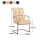 Modern Leather and Metal Desk Chair with Mid Back Home Office Chair Clearhalo 'furn' 'furn_office_chair' 'Furniture' 'Office Chairs' 'Office Furniture' 'office_chair' 1200x1200_a4089697-a8f4-4798-abf7-eb03eb339e66