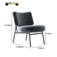 Glam Style 26" Wide Fixed Back 4 Legs Sponge Armless Side Chair