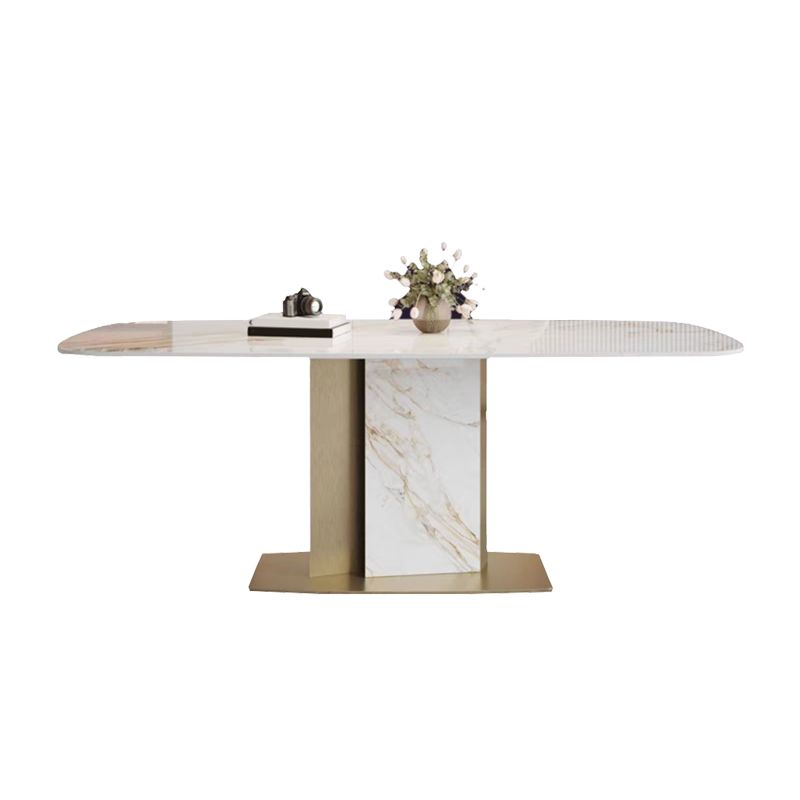 Luxurious Sintered Stone Top Dining Set Rectangle 1/4/5/7 Pieces Dinette Table Set Clearhalo 'Dining Room Sets' 'Dining Tables & Seating' 'dining_room_set' 'furn' 'furn_dining_room_set' 'Furniture' 'Kitchen & Dining Furniture' 1200x1200_a409a38b-ea97-4f72-86f8-3abd8502eaee