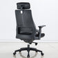 Sedia moderna con braccioli inclusi, sedia girevole, sedia da lavoro ergonomica con schienale alto