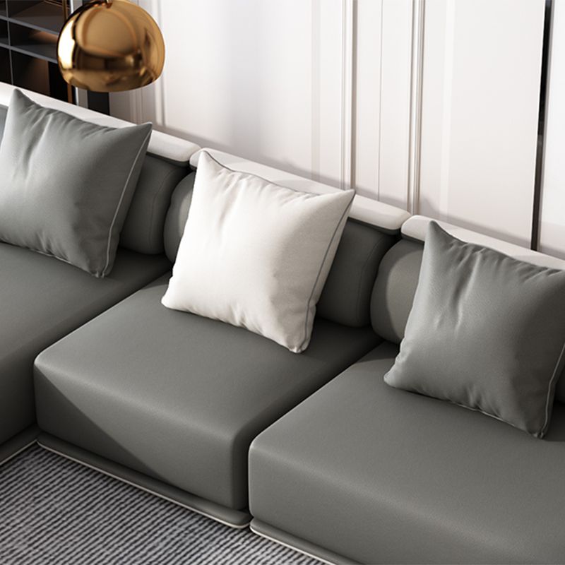 Modern Armless Sectional with Soild Wood Frame for Living Room