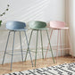 Modern Plastic Bar Stool Backrest Counter Stool for Living Room