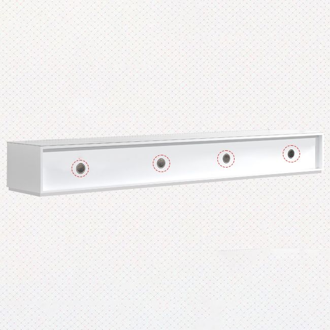 Meuble TV blanc en bois/marbre Meuble TV modernisme avec tiroirs