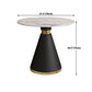 Metal Modern Round Dining Table Sintered Stone Table for Dining Room and Kitchen Clearhalo 'Dining Tables & Seating' 'Dining Tables' 'dining_table' 'furn' 'furn_dining_table' 'Furniture' 'furniture_dining_table' 'Kitchen & Dining Furniture' 1200x1200_a40dd381-eaae-41d5-b69c-195d87258a77