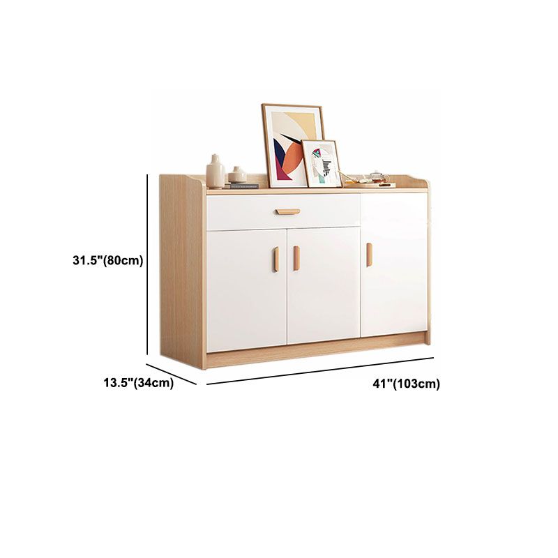 Eigentijdse borst verticale houten combo dressoir met lade
