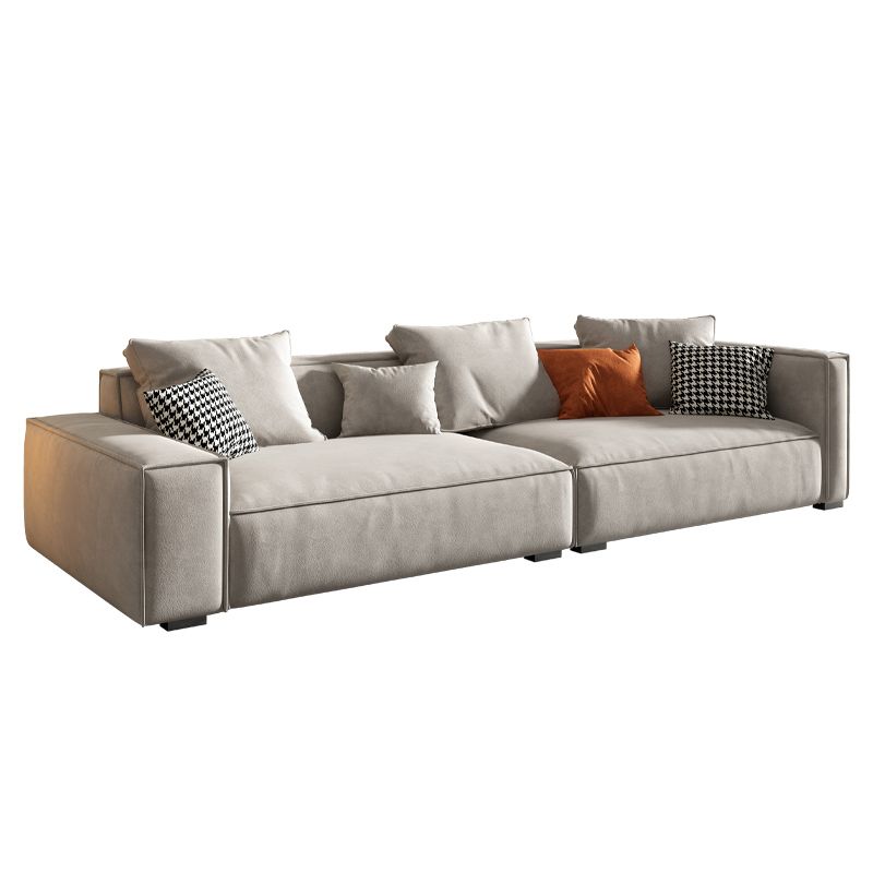 Contemporary Faux Leather Square Arm Sofa Standard Sofa for Living Room Clearhalo 'furn' 'furn_sofas' 'Furniture' 'furniture_sofas' 'Living Room Furniture' 'Sofa' 'sofas' 1200x1200_a40f28e7-9c46-4fb3-a4a1-fce425cc348a
