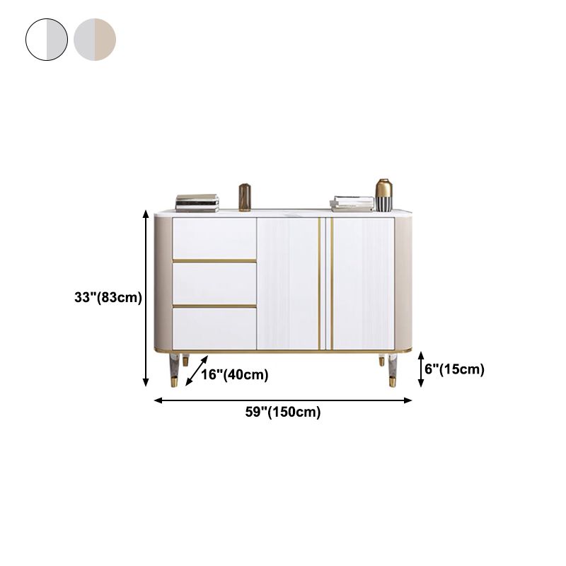 Sideboard Sideboard Sinterizzata Sinterizzata Glam con cassetti per soggiorno