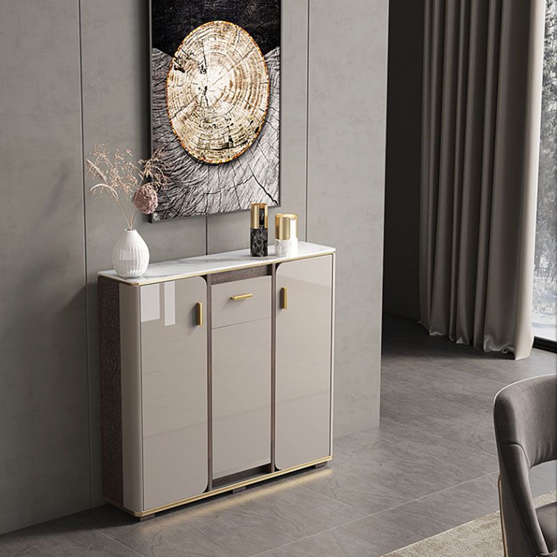 Buffet in stile glam sideboard cucina grigio a buffet con cassetto e conservazione