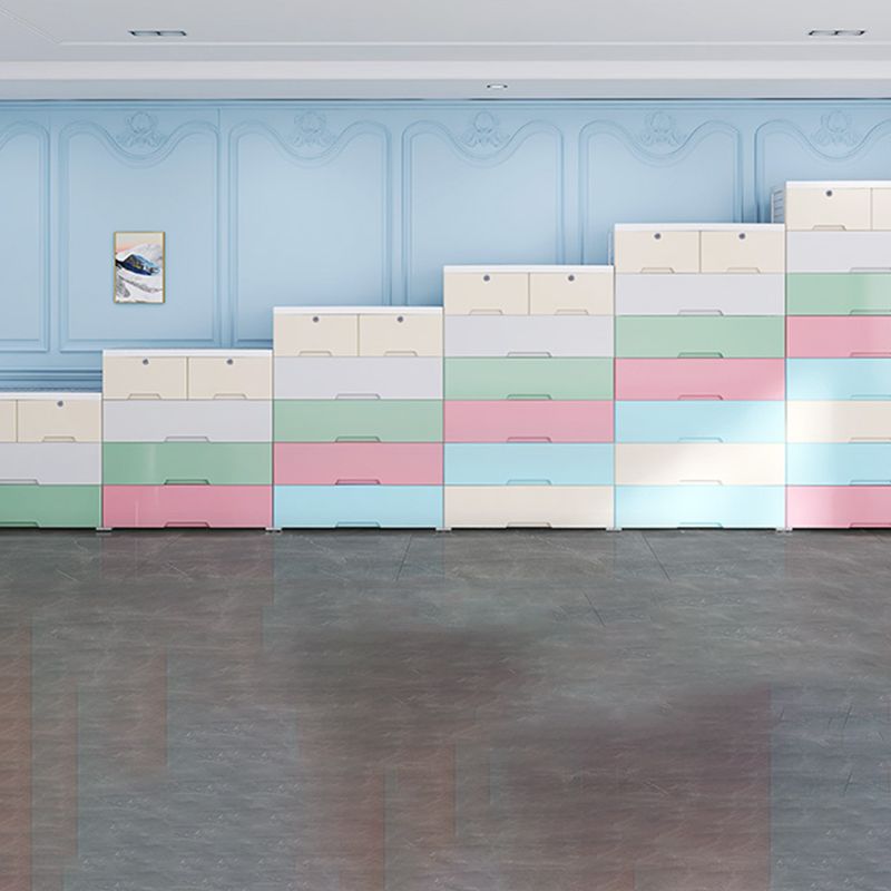 Plastic Home Non-Hanging Armoire Modern Style Storage Cabinet with Caster Wheels Clearhalo 'Armoires & Wardrobes' 'armoires_wardrobes' 'Bedroom Furniture' 'furn' 'furn_armoires_wardrobes' 'Furniture' 1200x1200_a40ff32f-4cd1-48e8-b434-91b9ee685611