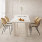 Modern Style Dining Table Rectangle Stone White Dining Table with 4 Legs Clearhalo 'Dining Tables & Seating' 'Dining Tables' 'dining_table' 'furn' 'furn_dining_table' 'Furniture' 'furniture_dining_table' 'Kitchen & Dining Furniture' 'kitchen' 'kitchen_dining_table' 1200x1200_a410d851-d391-407d-8b29-a78ac9ecba7f