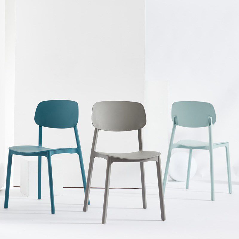 Scandinavian Plastic Patio Dining Side Chair Open Back Stacking Side Chair Clearhalo 'Dining Chairs' 'Dining Tables & Seating' 'dining_chair' 'furn' 'furn_dining_chair' 'Furniture' 'furniture_dining_chair' 'Kitchen & Dining Furniture' 1200x1200_a41144cb-9bcc-4dfc-bccf-ce84e9330b9a
