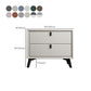 Solid Wood Bedside Cabinet Modern Bed Nightstand with Drawers