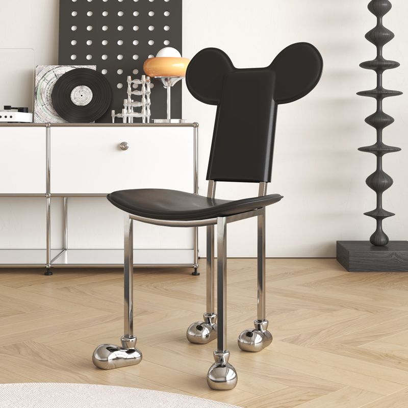 Roestvrijstalen frame dineren zijkant stoel binnengunde zijstoel