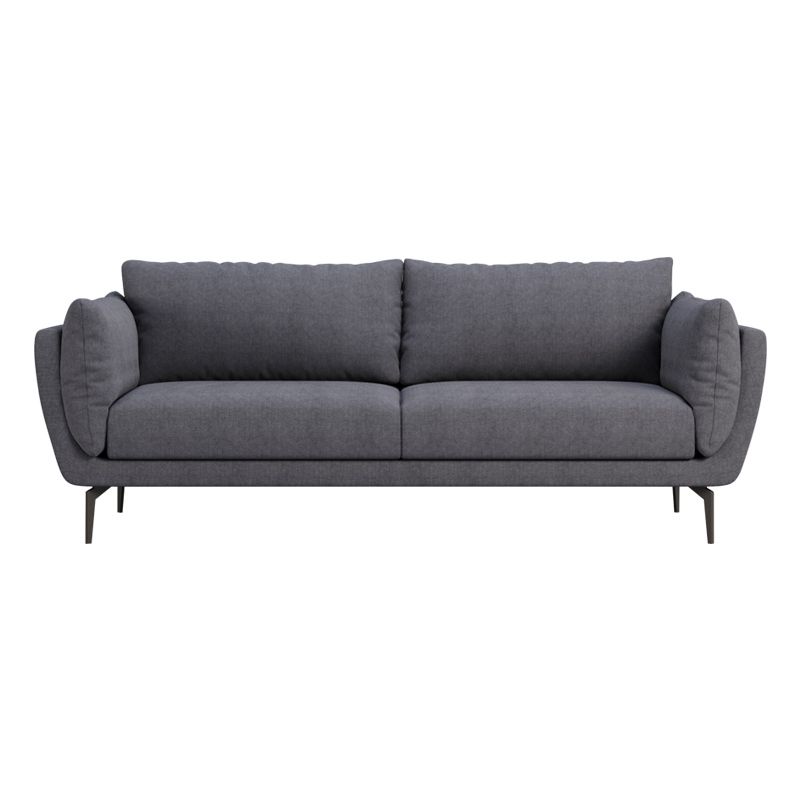 Velvet Pillow Top Arm Settee with Loose Back for Living Room and Apartment Clearhalo 'furn' 'furn_sofas' 'Furniture' 'furniture_sofas' 'kitchen' 'kitchen_sofas' 'Living Room Furniture' 'Sofa' 'sofas' 1200x1200_a41561e2-6955-4e5a-8fb6-a42629e5d6bb