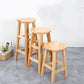Tabouret de comptoir sans bras industriel en bois massif en bois massif arrière sans tabouret de bar avec 4 jambes