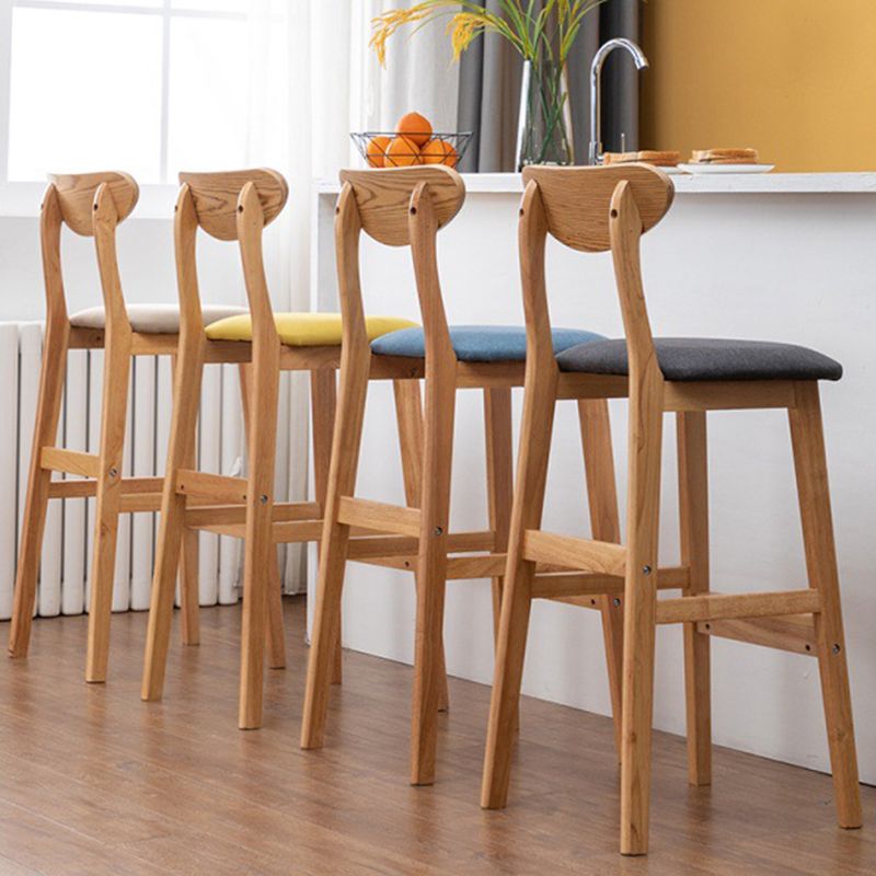 Scandinavian Padded Feet Barstools Restaurant Solid Wood Counter Barstool Clearhalo 'Bar Furniture' 'Bar Stools' 'bar_stools' 'furn' 'furn_bar_stools' 'furniture_bar_stools' 'Kitchen & Dining Furniture' 'kitchen&dining_furn' 'kitchen' 'kitchen_furn' Furniture' 1200x1200_a419e8bf-87a1-487c-846f-66a45be6ef58