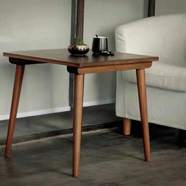 Square 4 Legs Industrial Dining Table Wood Color Fixed Table with Pinewood Solid Wood Clearhalo ' dining_table' 'Dining Tables & Seating' 'Dining Tables' 'furn' 'furn_dining_table' 'Furniture' 'furniture_dining_table' 'Kitchen & Dining Furniture' 'kitchen&dining_furn' 'kitchen' 'kitchen_dining_table' 1200x1200_a41d607c-b314-4bfa-90c9-a352f9f48799