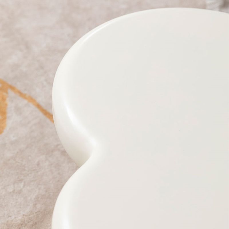 Scandinavian Cream Irregular 4 Legs Coffee Cocktail Table - 13.8" H Clearhalo 'Coffee & Accent Tables' 'Coffee Tables' 'coffee_tables' 'furn' 'furn_coffee_tables' 'Furniture' 'Living Room Furniture' 1200x1200_a41e3672-03a3-422d-819d-2c7cf2866823