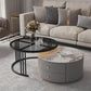 Modern Round End Table Living Room No Distressing Side Table with Drawers Clearhalo 'Coffee & Accent Tables' 'Coffee Tables' 'coffee_tables' 'furn' 'furn_coffee_tables' 'Furniture' 'Living Room Furniture' 1200x1200_a41e4e9d-9f5d-44fe-b062-fbc1bd08b45e