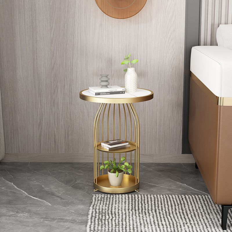 Round End Table Modern Minimalist Side End Table for Living Room Clearhalo 'Coffee & Accent Tables' 'End & Side Tables' 'end_side_tables' 'furn' 'furn_end_side_tables' 'Furniture' 'Living Room Furniture' 1200x1200_a41ec549-3e30-47f1-8134-aa61e60813e9