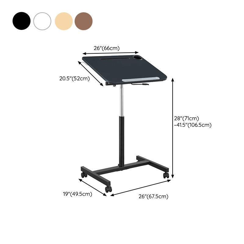 Scrivania per ufficio curvo contemporanea scrivania con gambe metalliche