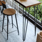 Rectangle Bar Pub Table Set 1/4 Pcs Solid Wood Top Bar Table and Iron Stools Clearhalo 'Bar Furniture' 'furn' 'furn_home_bar_bar_sets' 'Furniture' 'Home Bars & Bar Sets' 'home_bar_bar_sets' 'Kitchen & Dining Furniture' 1200x1200_a4209838-b36e-42e3-b9a9-4010087a8ec5