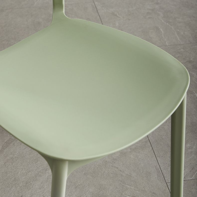 Scandinavian Stackable Armless Dining Chairs Plastic Open Back Side Chair (Set of 4) Clearhalo ' kitchen&dining_furn' 'Dining Chairs' 'Dining Tables & Seating' 'dining_chair' 'furn' 'furn_dining_chair' 'Furniture' 'furniture_dining_chair' 'Kitchen & Dining Furniture' 'kitchen' 1200x1200_a420edf2-6e7c-4601-b912-0ecbed568bdd