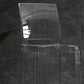 Industrial Style Plasticr Bar-stool Square Seat Counter Bar Stool with Plastic Legs