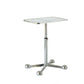 23.6" W Clear Glass End Table Pedestal Stainless Steel Side Table with Adjustable Height Clearhalo 'Coffee & Accent Tables' 'End & Side Tables' 'end_side_tables' 'furn' 'furn_end_side_tables' 'Furniture' 'Living Room Furniture' 1200x1200_a421ec61-b529-453d-b29c-b530e04e3ea2