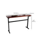 Industrial Solid Wood Bar Table Black Frame Dining Table for Bistro