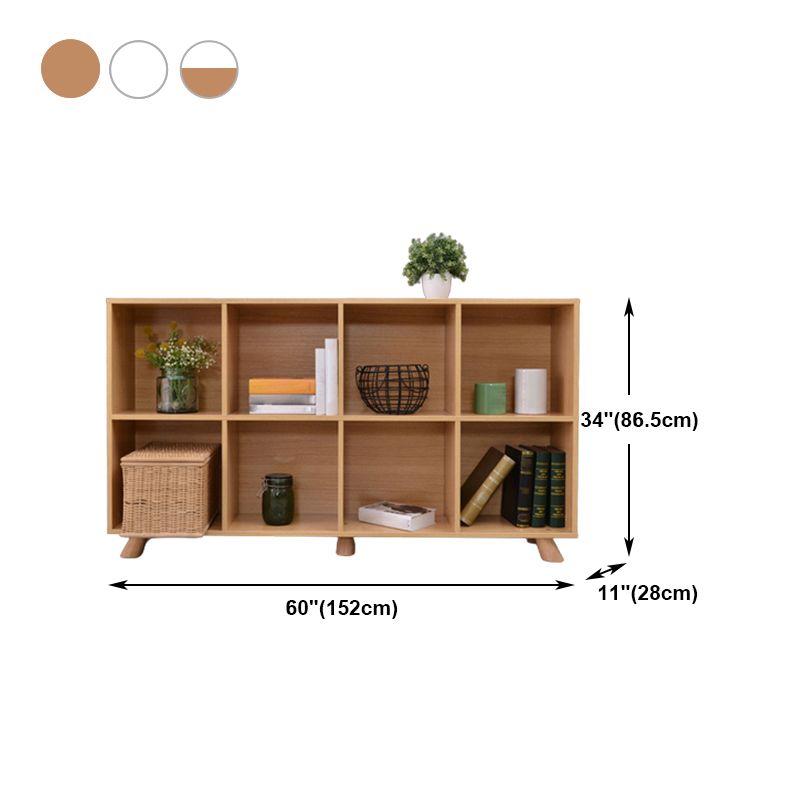 Engineered Wood Shelf Bookcase Contemporary Bookshelf for Study Room