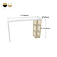 Solid Wood Counter Table with Rectangle Table Top Double Pedestal Table - 41.3" H Clearhalo 'Bar Furniture' 'Bar Tables' 'bar_tables' 'furn' 'furn_bar_tables' 'Furniture' 'furniture_bar_tables' 'Kitchen & Dining Furniture' 1200x1200_a42379d6-035a-46c3-bc6f-67736b0ec448