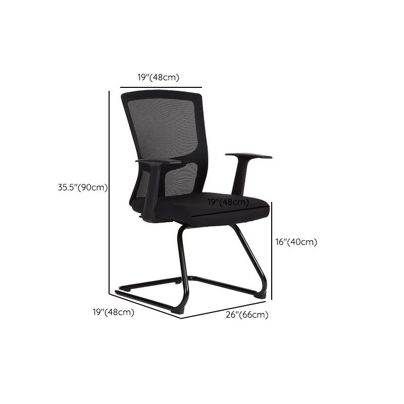 18" Wide Modern Desk Chair Breathable Air Grid Black Office Chair Clearhalo 'furn' 'furn_office_chair' 'Furniture' 'Office Chairs' 'Office Furniture' 'office_chair' 1200x1200_a42658f6-0ebc-49f2-b69f-c37a288a9495