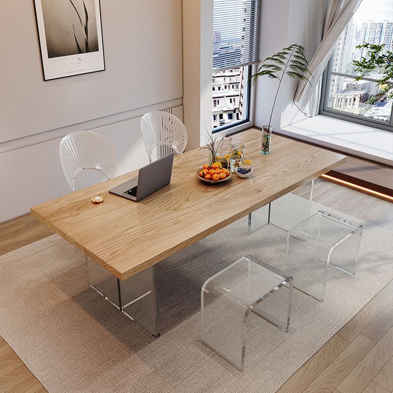 Set da pranzo in legno di pino naturale 1/2/5 pezzi moderno set di dinette