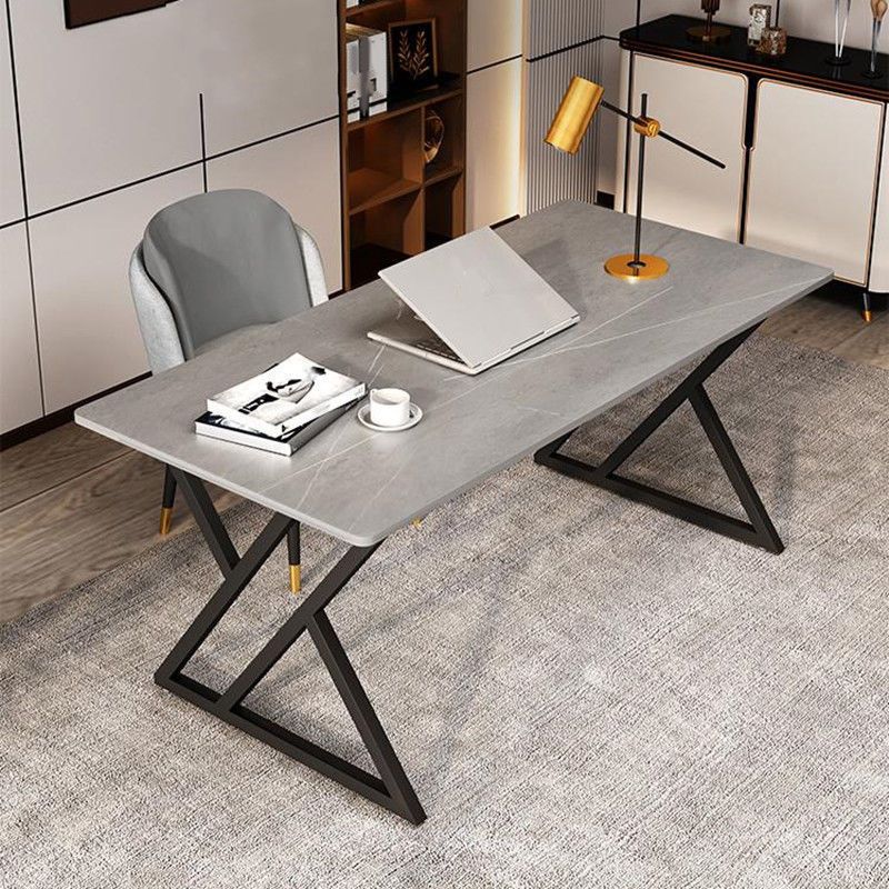 Scrivania da ufficio in pietra industriale 29.53 "scrivania rettangolare alta