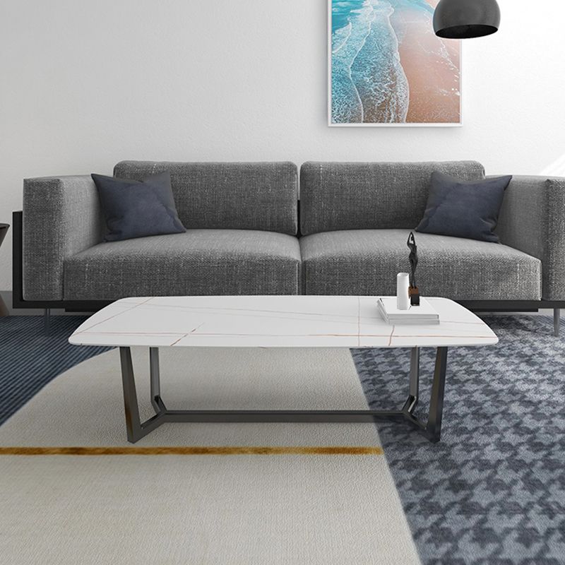 Trestle 1 Single Coffee Table Modern Rectangular Metal Cocktail Table Clearhalo 'Coffee & Accent Tables' 'Coffee Tables' 'coffee_tables' 'furn' 'furn_coffee_tables' 'Furniture' 'furniture_coffee_tables' 'Living Room Furniture' 1200x1200_a4280836-4728-450b-ac47-2f26a873f0a6