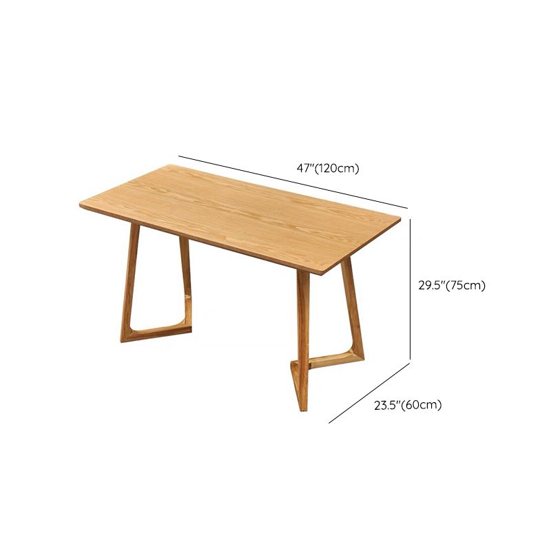 Bureau de bureau en bois contemporain Bureau de tâche de forme rectangulaire pour le bureau
