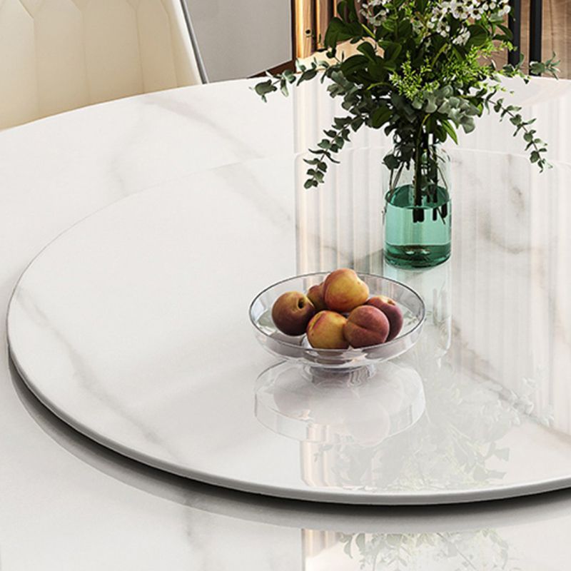 Ensemble de table à manger ronde moderne 1/2/5/7 pièces avec ensemble de meubles de cuisine de base en métal