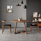 Contemporary Solid Wood Furniture 1/3/4/5 Pcs Dining Room Table Set in Brown