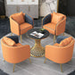 Glam Style Dinette Set for Home 1/2/5 Pieces Polished Finish Dining Table Set Clearhalo 'Dining Room Sets' 'Dining Tables & Seating' 'dining_room_set' 'furn' 'furn_dining_room_set' 'Furniture' 'Kitchen & Dining Furniture' 1200x1200_a42b7163-4fe5-457c-8ee9-86a91f9444d0
