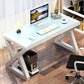 Rectangular Glass Top Office Desk Contemporary Computer Desk Clearhalo 'furn' 'furn_office_desk' 'Furniture' 'Office Desks' 'Office Furniture' 'office_desk' 1200x1200_a4305fbc-0e14-4ee3-ad31-a71449851b37