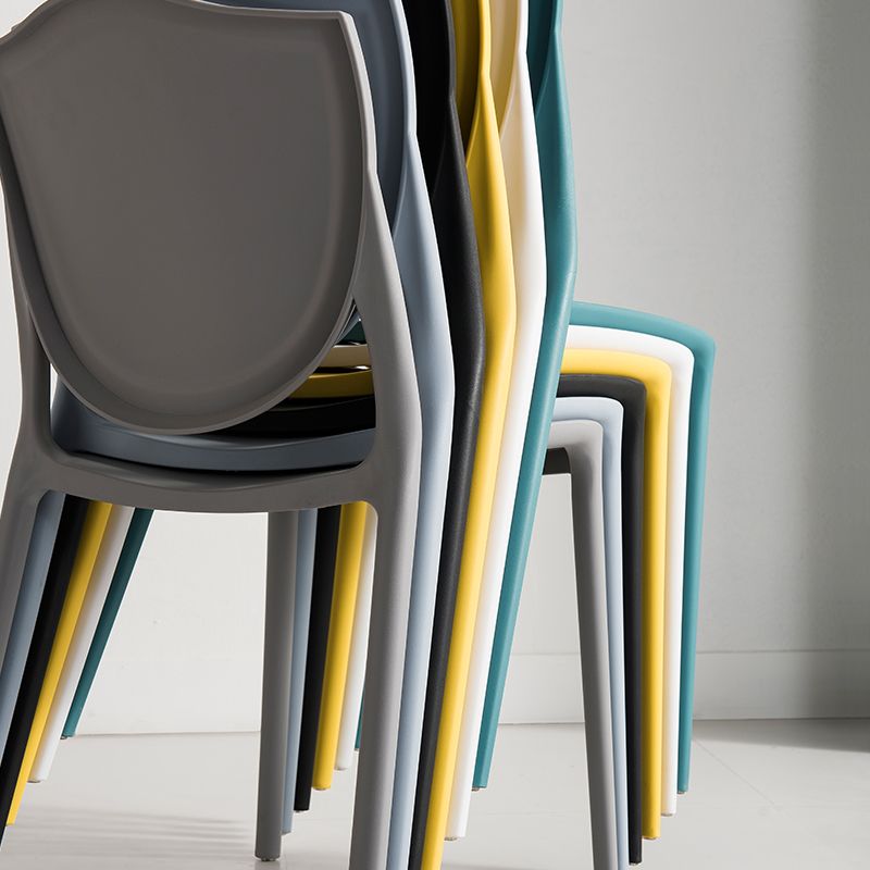 Modern Style Chair Dining Armless Chairs with Plastic Legs for Kitchen Clearhalo ' kitchen&dining_furn' 'Dining Chairs' 'Dining Tables & Seating' 'dining_chair' 'furn' 'furn_dining_chair' 'Furniture' 'furniture_dining_chair' 'Kitchen & Dining Furniture' 'kitchen' 1200x1200_a43070f4-c340-43f1-b784-6259ca2af80e