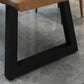 Pine Wood Top Dining Table Industrial Rectangle Table with Sled Base Clearhalo 'Dining Tables & Seating' 'Dining Tables' 'dining_table' 'furn' 'furn_dining_table' 'Furniture' 'Kitchen & Dining Furniture' 1200x1200_a430c9ce-df53-47e8-baed-dff77b44fa84