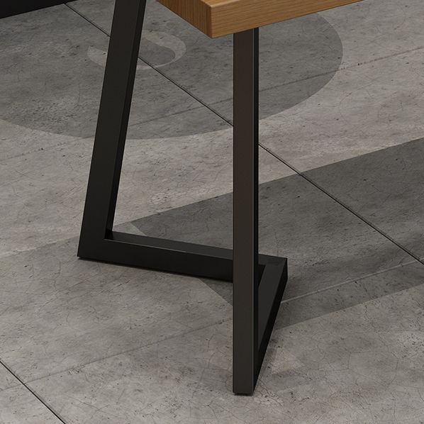 Industrial Style Rectangle Shape Dinette Set Solid Wood Top Dining Table Furniture for Dining Room Clearhalo 'Dining Room Sets' 'Dining Tables & Seating' 'dining_room_set' 'furn' 'furn_dining_room_set' 'Furniture' 'furniture_dining_room_set' 'Kitchen & Dining Furniture' 'kitchen&dining_furn' 'kitchen' 1200x1200_a432a64a-dd53-49ad-aa2c-10662f416017