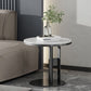 19.69" Tall Contemporary Style Side End Table Round Sofa Side Accent Table